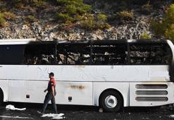 Muğla'da yolcu otobüsü alev alev yandı