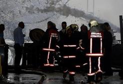 Ankara'da fabrikada yangın