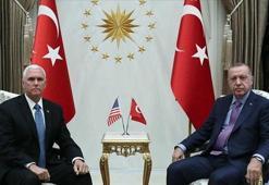 Cumhurbaşkanı Erdoğan ile Mike Pence görüşmesi sona erdi