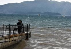 Marmaris'te deniz kahverengi oldu