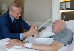 Cumhurbaşkanı Erdoğan, hastanedeki eski Adalet Bakanı Kazan'ı ziyaret etti