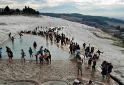 'Beyaz cennet' Pamukkale’de ‘ara tatil’ bereketi