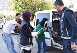 'Uçan tekme'yle düşen gaspçı ve sevgilisi adliyede