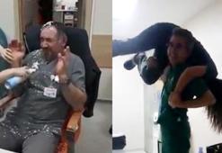 Hastanede böyle eğlence görülmedi!