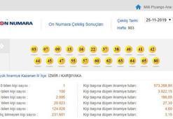 On Numara sonuçları- 25 Kasım sorgulama