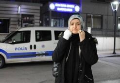 Cezaevi çıkışında gelinlikle karşıladığı eşi elinde sigara söndürdü