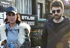 Asena Tuğal, köpeğiyle alışverişte