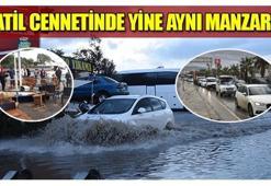 Tatil cennetinde aynı manzara!