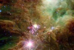 NASA'nın Spitzer Teleskobu Yılbaşı Ağacı Yıldız Kümesi'ni fotoğrafladı