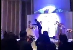 Düğünde yasak aşk rezaleti! İlişki görüntülerini izletti