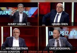 Canlı yayında tansiyon yükseldi! Ahmet Hakan CHP'li eski vekili yayından aldı