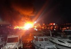İstanbul'da tekne yangını!