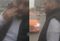 Yol kesip evrak kontrolü yapan taksici, gözaltına alındı