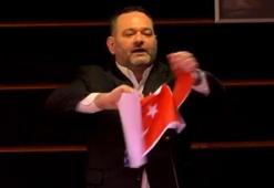 Türkiye'den Türk Bayrağı'nı yırtan Yunan vekile art arda tepki!