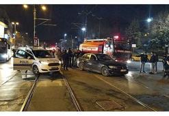 İstanbul'da tramvay seferlerini aksatan kaza!