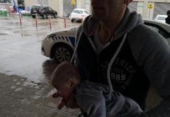 Dili boğazına kaçan bebeği hastaneye polisleri yetiştirdi