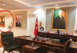 'Makam odasında Abdülhamid tablosu'