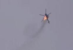 İdlib'de Esed rejimine ait helikopter düşürüldü