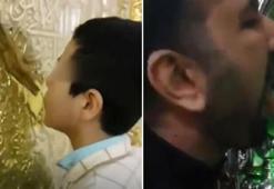 Koronavirüsten korunmak için türbeyi yalıyorlar!