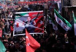 Azez'de Mehmetçiğe destek mitingi