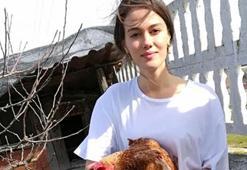 Gülper Özdemir, doğal hayatın keyfini çıkarıyor