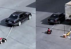 Esenyurt'ta akülü araçtaki çocuğunu otomobille çeken baba yakalandı