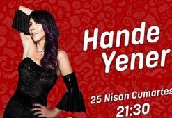 Sahne şovları ve danslarıyla Hande Yener’den konser şöleni