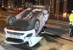 Sokağa çıkma kısıtlaması öncesi TEM'de kaza!