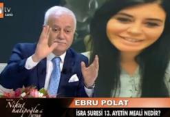 Ebru Polat, Nihat Hatipoğlu'na  soru sordu sosyal medya yıkıldı
