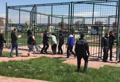 Mahallenin basketbol sahasında intihar etti