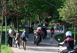 Yasak dinlemediler! Maçka Parkı'na akın ettiler