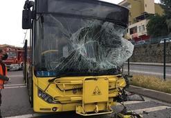 Pendik'te İETT otobüsü ile sulama tankeri çarpıştı: 9 yaralı