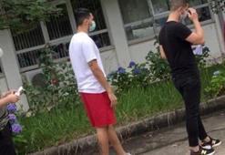 YKS kuyruğunda milli futbolcu! 'İlk yarı bitti...'
