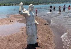 Kızkumu'nun prenses heykeli 'askılık' olmaktan kurtuldu