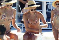 Zeynep Demirel havuz başında görüntülendi