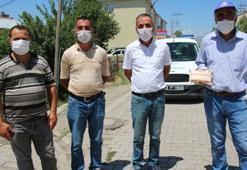 Ücretsiz maske ve sabun dağıttılar!