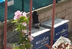 Çöp konteyneri üzerinden havuzdaki yaşıtlarını izliyordu... Hayali gerçek oldu
