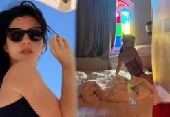 Merve Boluğur'dan yatak pozu!