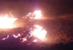 Manisa'da meteor düştü iddiası! Büyük yangın çıktı