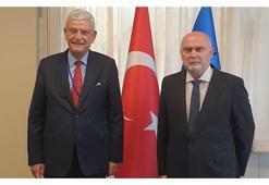 Volkan Bozkır, Türkiye'nin BM Daimi Temsilcisi Sinirlioğlu ile görüştü