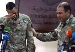Skandal görüntüler! ABD'li komutan YPG'ye veda ederken ağladı