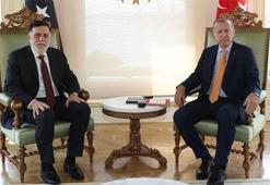 Cumhurbaşkanı Erdoğan'ın Libya Başbakanı Fayiz es-Serrac'ı kabul etti