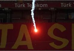 Galatasaray - Fenerbahçe derbisinde şoke eden olay! Paraşütle...