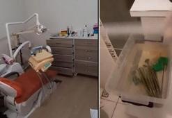 Kaçak diş muayenesi yapılan adrese baskın