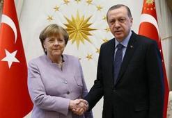 Cumhurbaşkanı Erdoğan, Almanya Başbakanı Merkel ile görüştü