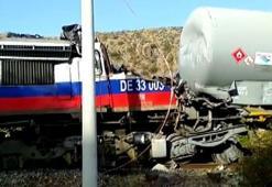 Yozgat'ta 2 yük treni çarpıştı! Çok sayıda ekip sevk edildi