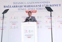 Bakan Kurum, Gaziosmanpaşa'da 1739 konutun temelini attı
