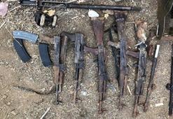 Irak'ın kuzeyinde PKK'ya ait silah ve mühimmat ele geçirildi