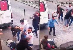 Dehşet veren görüntüler! Komşunun kafasına baltayla vurdu