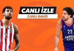 Olympiakos BC - Anadolu Efes maçı Tek Maç ve Canlı Bahis seçenekleriyle Misli.com’da